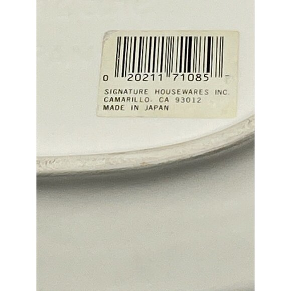 Signature housewares inc. butter bread plate made in japan white7.75x5.25" READ - Picture 3 of 4